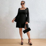 Plus Size Autumn Long Sleeve Sexy Dress Tight Sexy Women Clothing