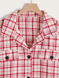 Plus Size Autumn Winter Street Single-Breasted  Long Sleeve Suit Collar Women Coat