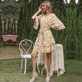 Casual Slim Fit Medium Sleeve Dress