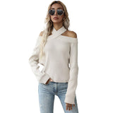 Long Sleeved Slim Fit Hollow-Out Pullover Shirt