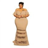 Plus Size Women  Clothes Spring Contrast Color Short Sleeve Dress