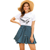 A Line Slim Fit Skirt