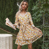 Casual Slim Fit Medium Sleeve Dress