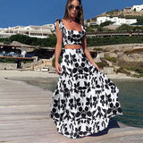 Slim Fit Top and Long Dress