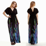 Plus Size Women Clothing Extra Large Extra Long Mop Dress Holiday Beach Dress