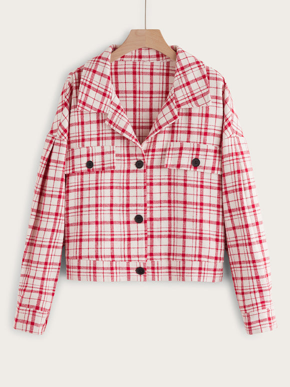 Plus Size Autumn Winter Street Single-Breasted  Long Sleeve Suit Collar Women Coat