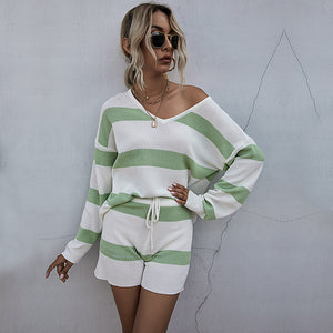 Round Neck Long Sleeve Pullover Sets