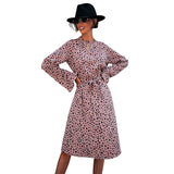 V-Neck Long Sleeve Casual Dress