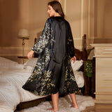 Slip Nightdress Suit Simple Casual Sexy Print Pajamas Two Piece Set Women Four Seasons Home Wear