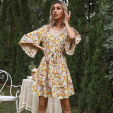 Casual Slim Fit Medium Sleeve Dress
