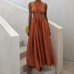 Lace up Sleeveless Dress