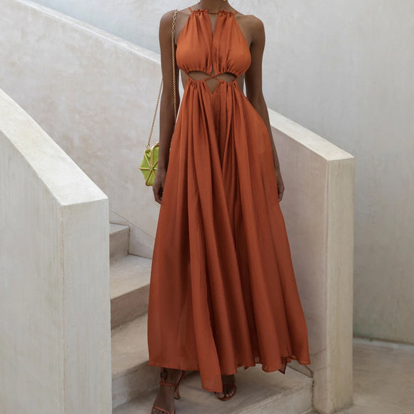 Lace up Sleeveless Dress