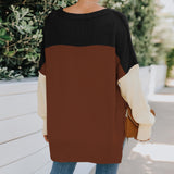 Leisure Round Neck Long Sleeve Pullover Shirt