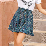 A Line Slim Fit Skirt