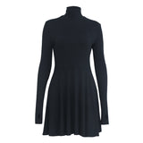 Long sleeved knitted dress