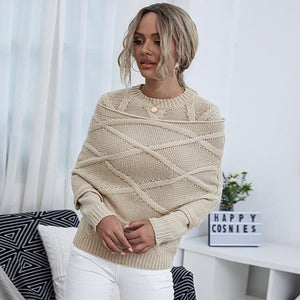 Leisure Round Neck Long Sleeve Pullover Shirt
