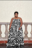 Plus Size Sundress Summer Loose Spaghetti-Strap Floral Print   Woman Women Maxi Dress