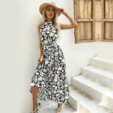 Round Neck Slim Sleeveless Dress