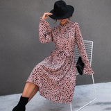 V-Neck Long Sleeve Casual Dress