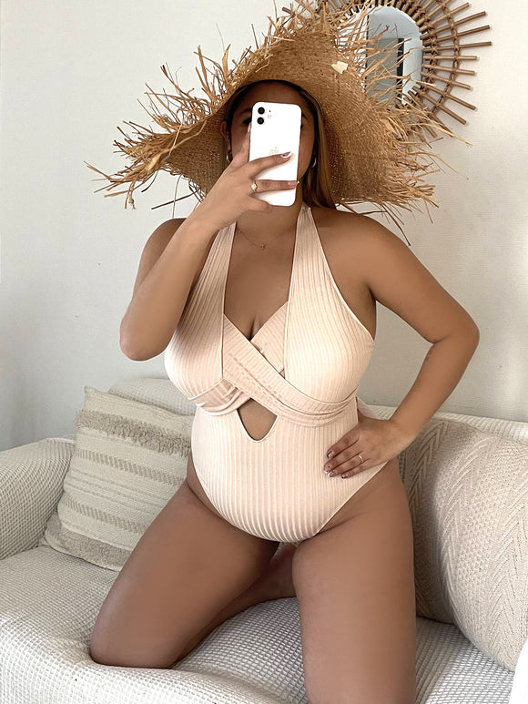 Plus Size Single Swimsuit Sexy Swimsuit Bikini Crisscross