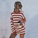 Round Neck Long Sleeve Pullover Set