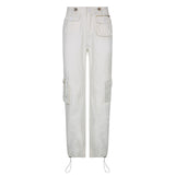Self-Built Station Autumn Winter Women's Street Hip Hop Low Waist Tooling Denim Pants Casual Pants
