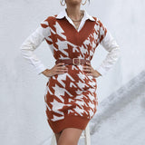 Long Sleeved V Neck Pullover Sweater