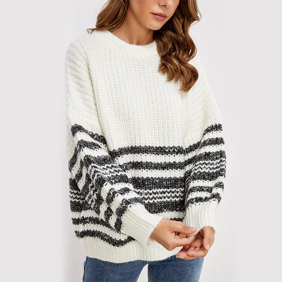 Long Sleeve Round Neck Loose Shirt