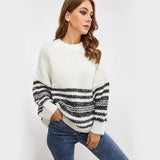 Long Sleeve Round Neck Loose Shirt
