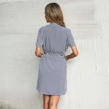 V Neck Short Sleeve Dress