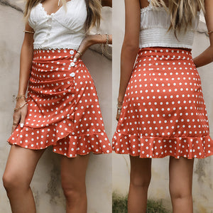 Short Hip Wrap Skirt