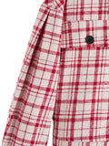 Plus Size Autumn Winter Street Single-Breasted  Long Sleeve Suit Collar Women Coat