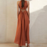 Lace up Sleeveless Dress