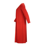 Plus Size Women Clothing Spring Autumn Tube Top Dress Long Coat Two Piece Set Women