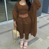 Autumn Women Clothing Long Sleeve Hooded Casual Sports  Two Piece Set