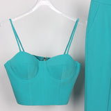 High Quality Casual Office Business Women    plus Bra Pants Blazer Suit Set