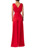 Women  Clothing Summer Elegant Slim High Waist Solid Color Jumpsuit