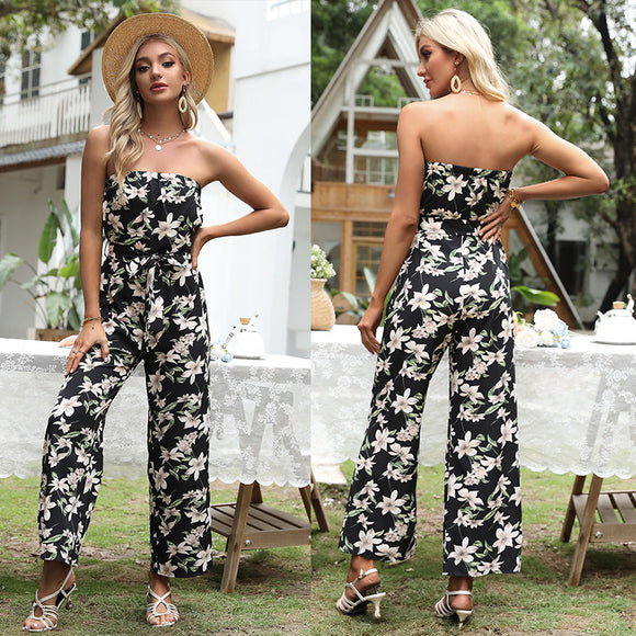 Casual Off Shoulder Jumpsuit