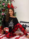 Women's Christmas Pattern Plaid Homewear Set