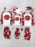 Christmas parent-child printed home pajamas two-piece set