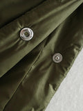 Women's new half-zip loose waterproof cape-style cotton half-sleeved diamond check pullover jacket