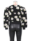 Women's Button Three-dimensional Flower Short Jacket