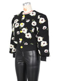 Women's Button Three-dimensional Flower Short Jacket